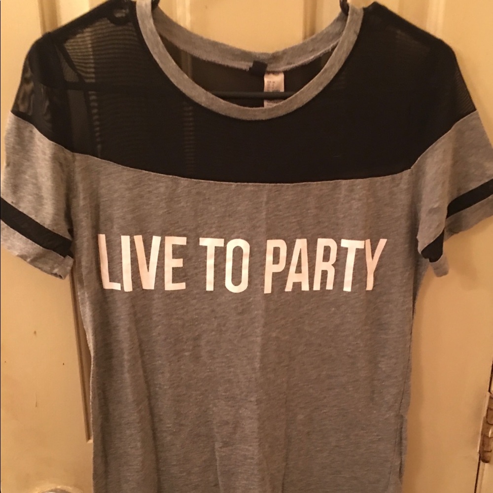 Divided Black and Grey Live To Party Dress, Size 4